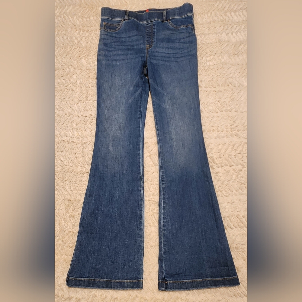 Spanx Flare Jeans. Size Large. Color Vintage Indigo. EUC